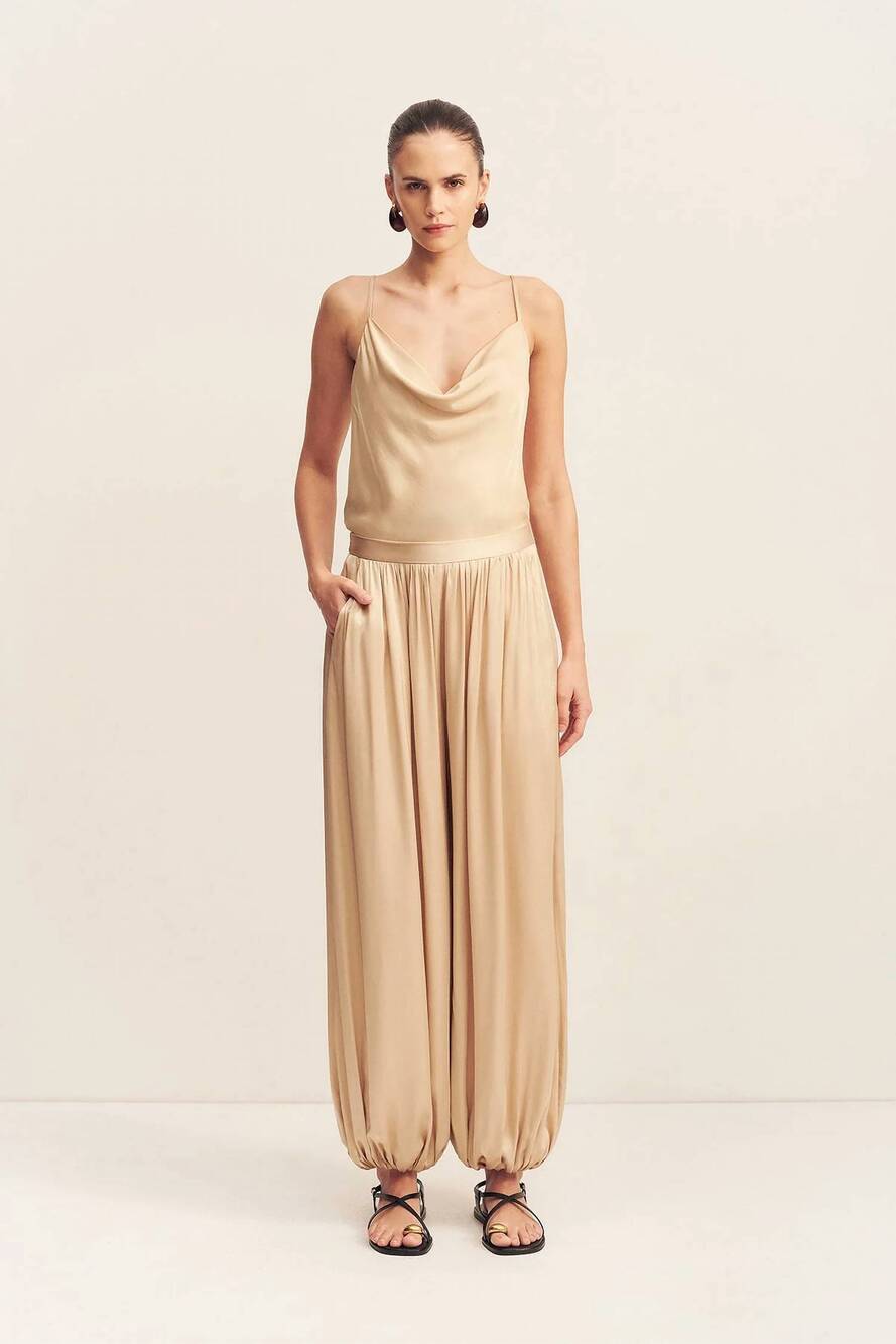 NEW SHONA JOY agnes harem pants in oat